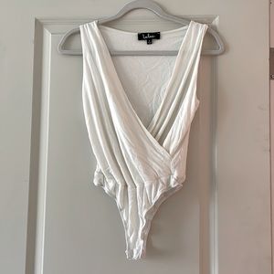 Lulus White Plunge Bodysuit